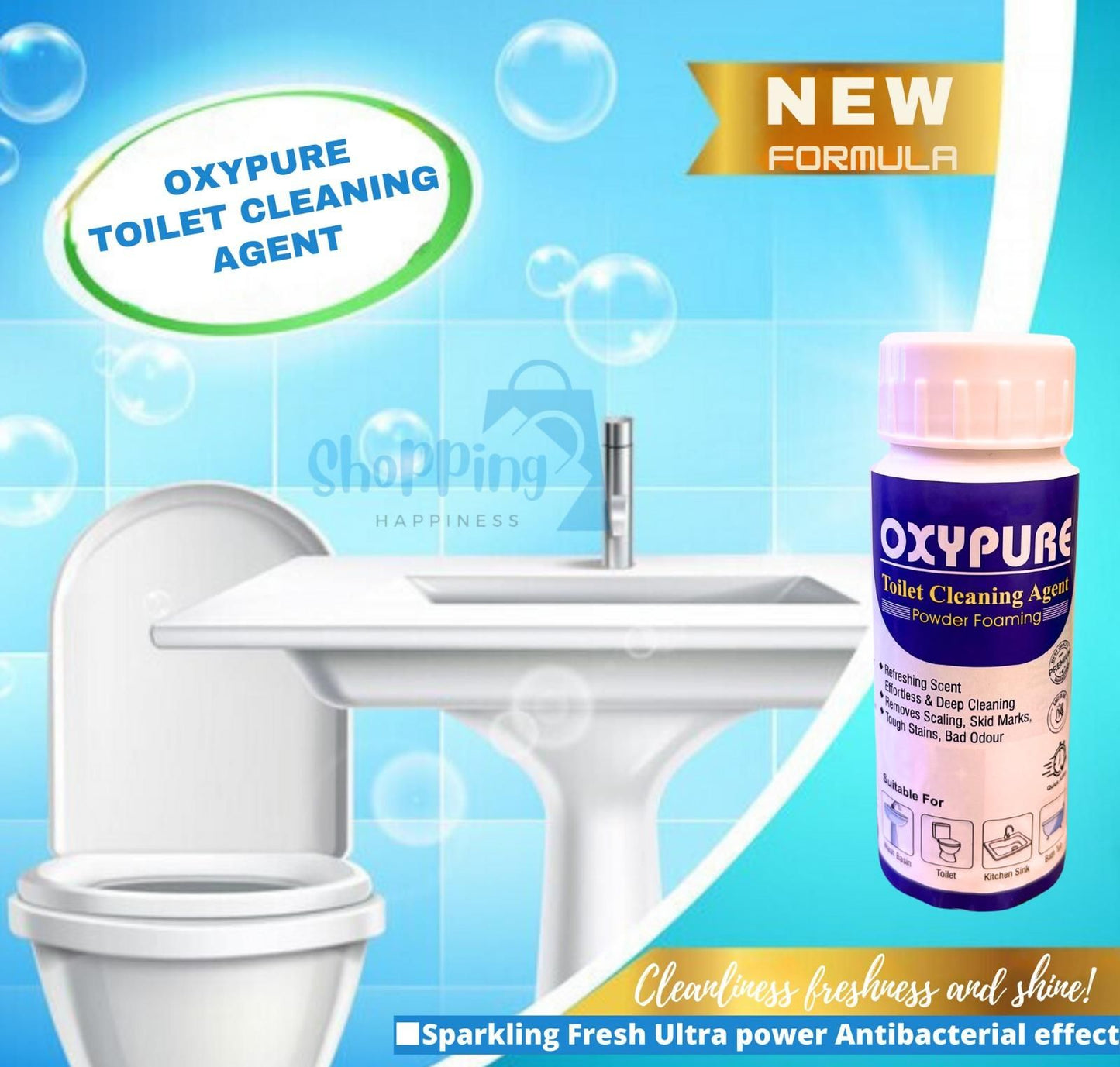 🧼 ToiletSpark™️ Oxygen Cleaning Tablets – Pack of 2 (100g Each)