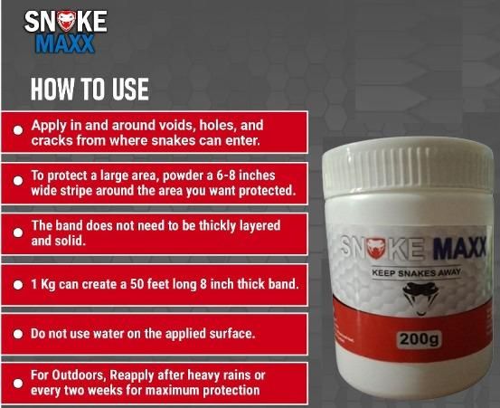 🐍 SnakeGuard Maxx™ –  Non-Toxic, Biodegradable Snake Repellent Powder