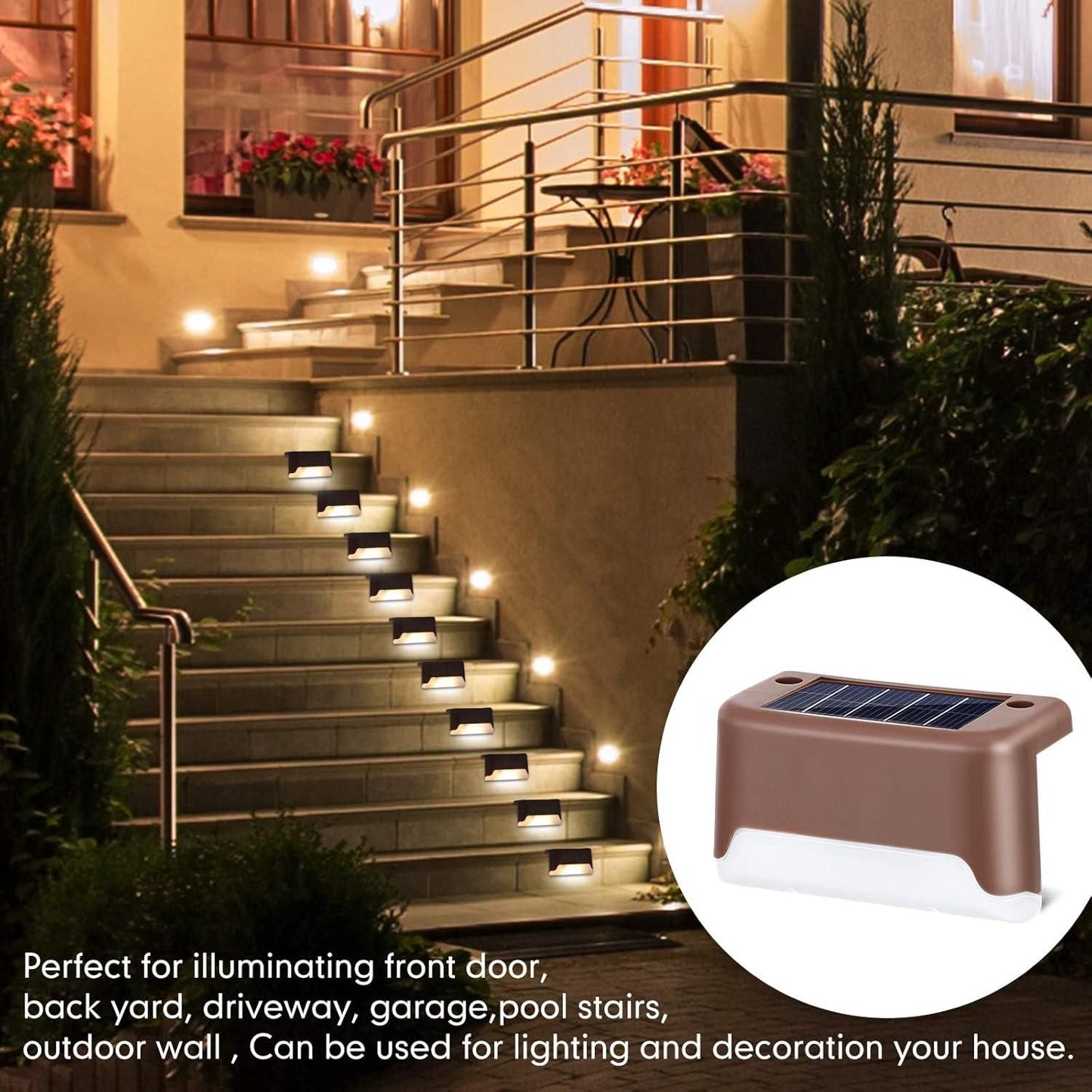 SunGlow™ Solar Deck Lights